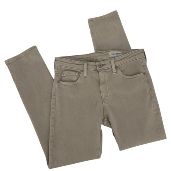 AG‎ Adriano Goldschmied Prima Ankle Cigarette Jeans Beige Khaki Size 26 - Picture 2 of 14